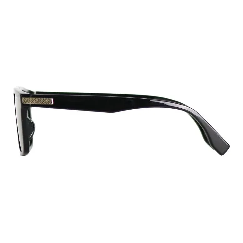 FENDI Plate Frame Square Sunglasses Women's Black-2