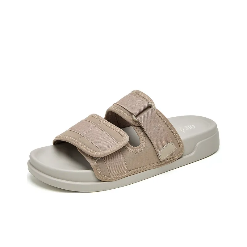 QIE Slide Slippers Men Black-7