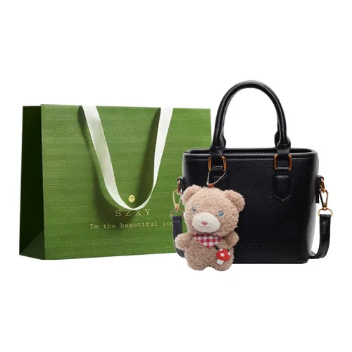 Three Ducklings PU Handbag, Crossbody Bag Women's Ecru/Black/Coffee/Brown