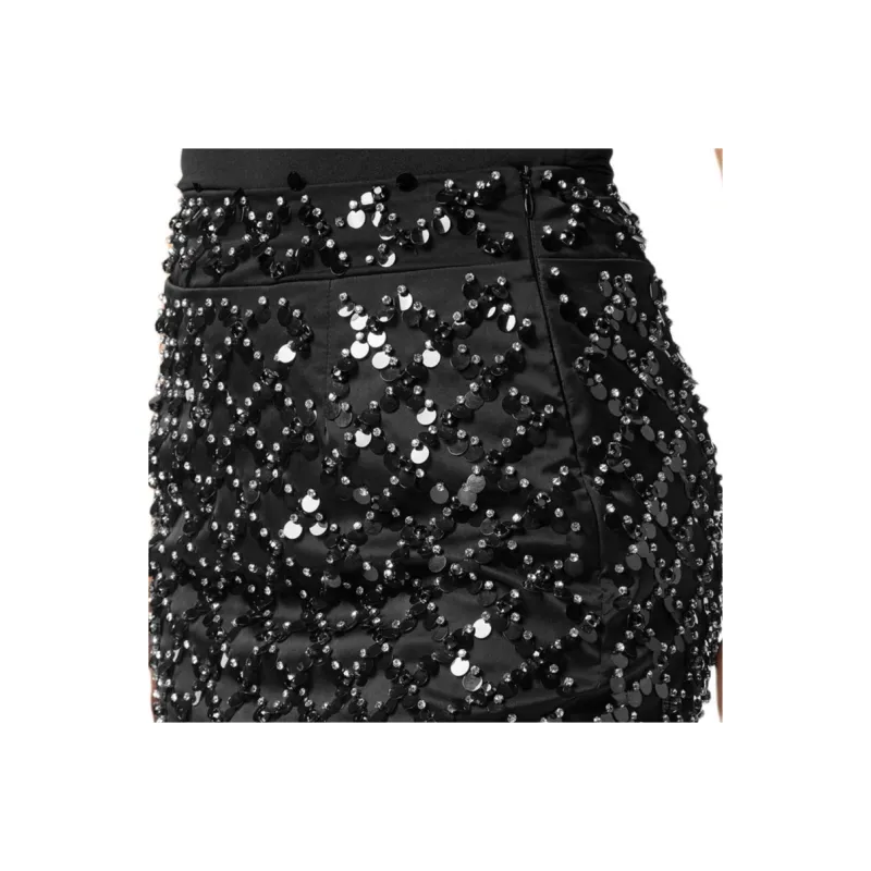 PHILIPP PLEIN Paillette embellished Mini Skirt-5