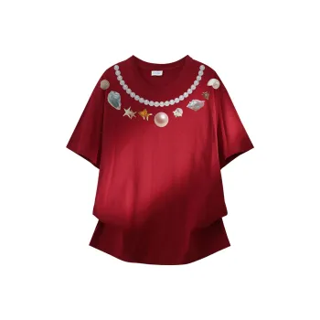 YOSICIL T Shirt Unisex Burgundy