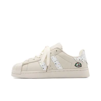 HUANAI Low Top Skateboard Shoes Unisex Ecru