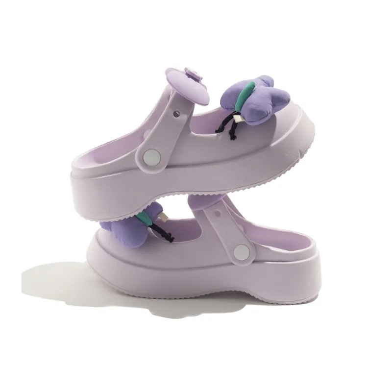 BEIER Clogs Women's Purple Butterfly-2
