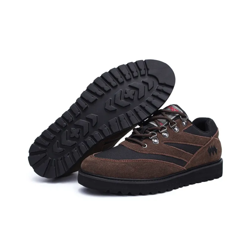 ESTEE GEEA Coverage Slip Resistant Abrasion Resistant Lightweight Breathable Low Top Skateboard Shoes Men's Brown-4