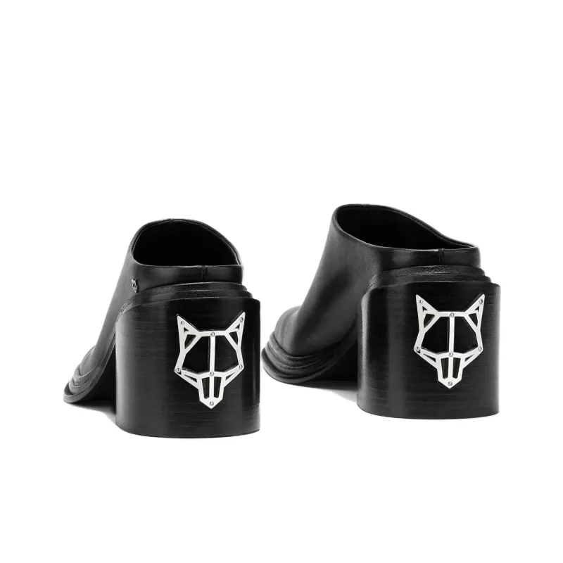 Naked Wolfe Wrap toe Slippers Women's Black-3