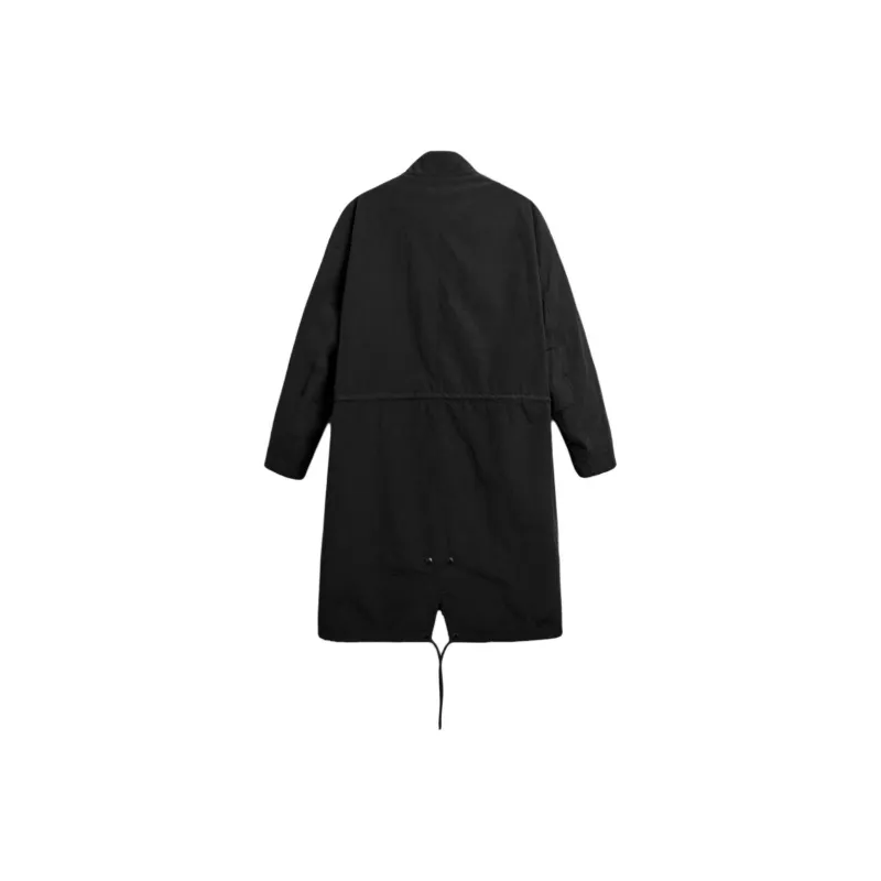 ZARA Trench Coats Men Black-1