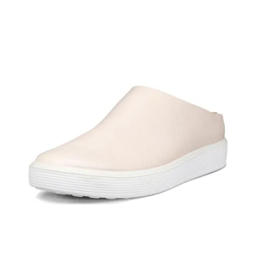 Ecco Rubber Sole Slip Resistant Wrap toe Slippers Women's Lime Gray