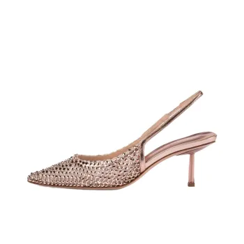 Le Silla Gilda Slim Heel High Heels 6cm Women's Gold Pink