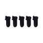 Summer 100% cotton No-Show Socks Combination ③ (Black+Black+Black+Black+Black)