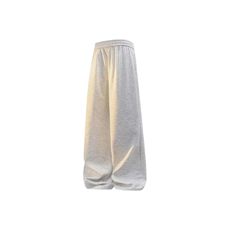 T IRA Knitted Sweatpants Unisex White Heather Gray-4