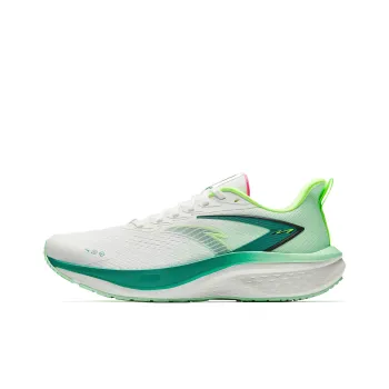 Anta Mach 5 SE Slip Resistant, Abrasion Resistant, Breathable Low Top Casual Running Shoes Men's White Green