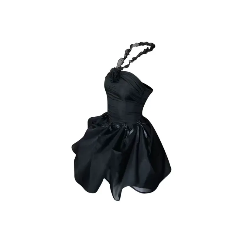 PUREIDOL Slip Dress Women's Black-1