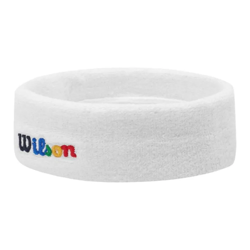 Wilson Tennis Wristbands Breathable White Knitted Fabric Unisex-1