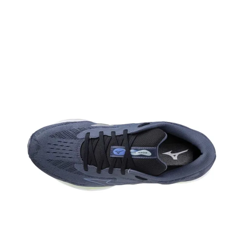 Mizuno WAVE SERENE Anti Slip Wear Resistant Low Top Casual Running Shoes Men's Dark Blue-2