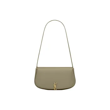SAINT LAURENT Cow Leather Shoulder Bag Mini Women's Deep Moss Green