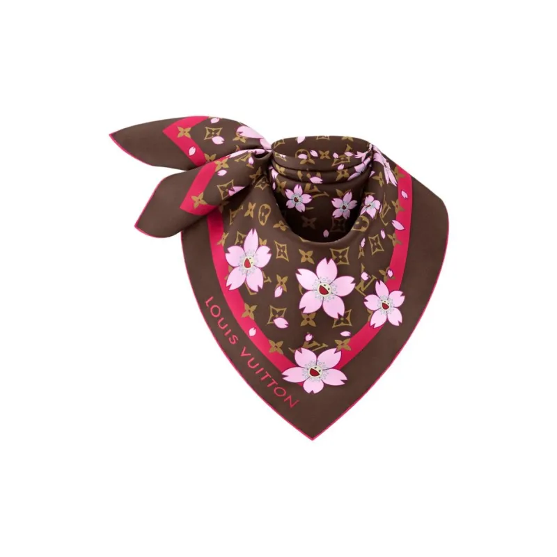 LOUIS VUITTON Lv X Tm Monogram Cherry Blossom Square 70-1