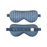 Ocean Stripe Men's Eye Mask-Oxford Blue