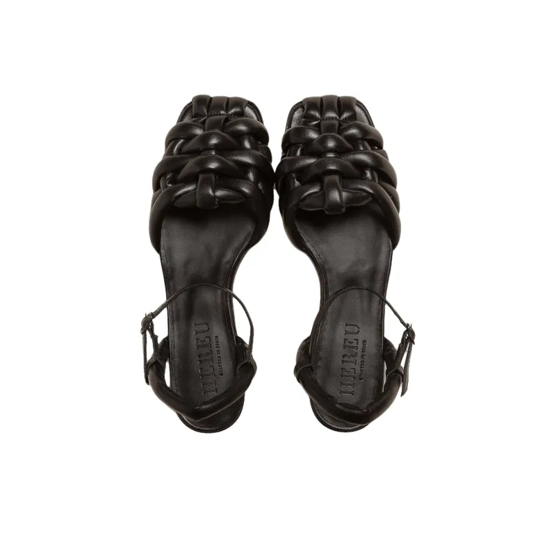 Hereu Cabersa Chunky Heel High Heels 4cm Women's Black-2