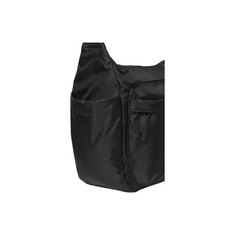 FILA Nylon Shoulder Bag, Crossbody Bag Medium Size Unisex Black-4