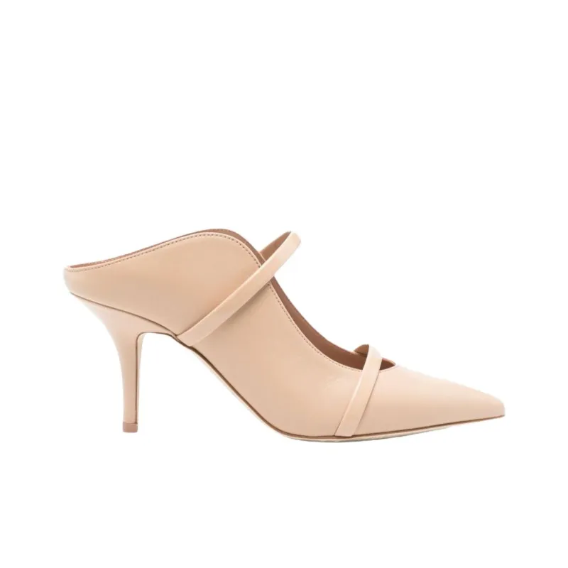 Malone Souliers Maureen Wrap toe Slippers Women's Beige-1