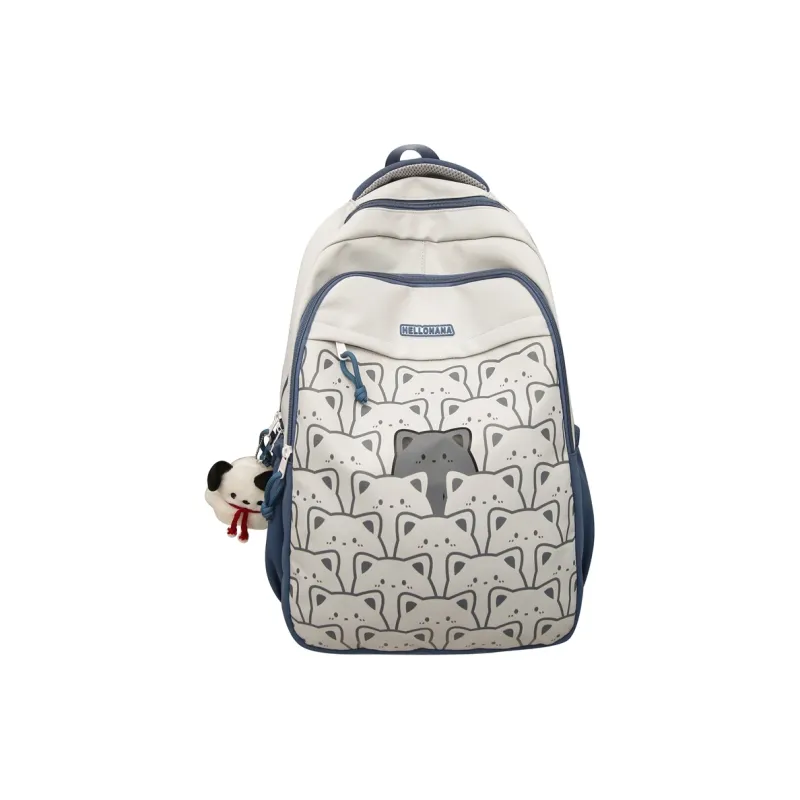 XIANGSU Nylon Backpack Regular Unisex Multicolor-15