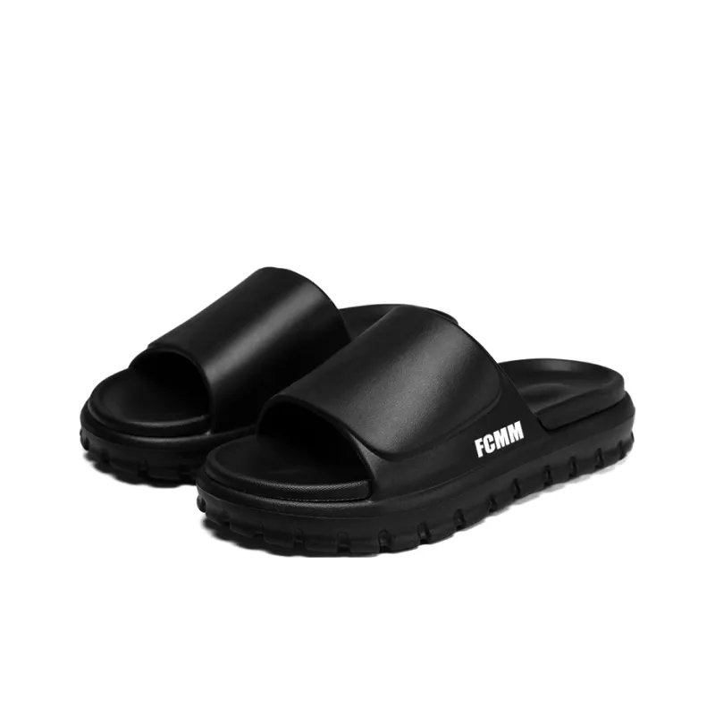FCMM Slide Slippers Unisex Khaki Brown/Black White/Pure Black/Military Green Apricot-20
