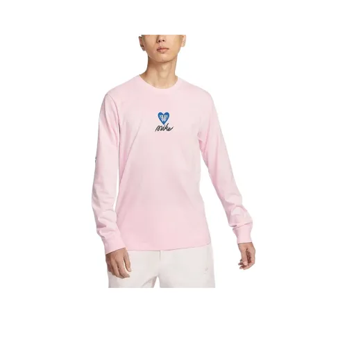 Nike Sportswear AS U NSW TEE LS OC VDAY T Shirt Men's Pink