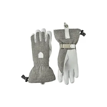 HESTRA Nylon, Goatskin, Polyester, Neoprene Sports Gloves Women's Gray