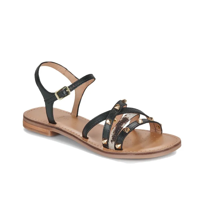 GEOX One Strap Sandals Women's Black-2