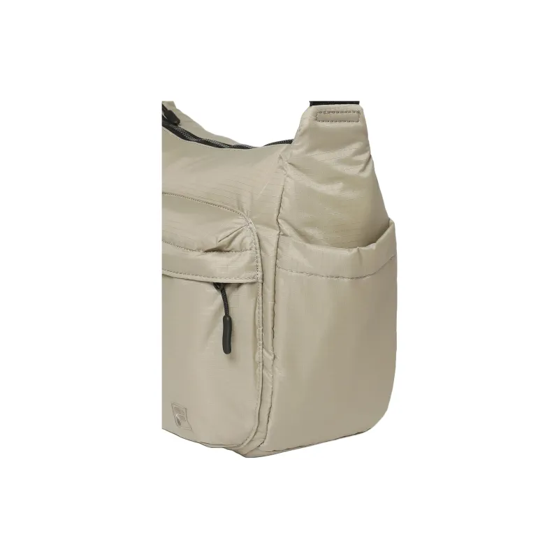 FILA Nylon Crossbody Bag Medium Size Unisex Beige-6