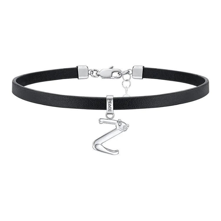PEACE & CAT Titanium Steel Necklaces Women's-29