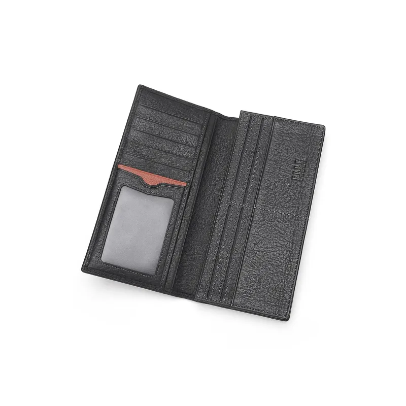 ELLE HOMME Cow Leather Wallet Regular Men's Black-4