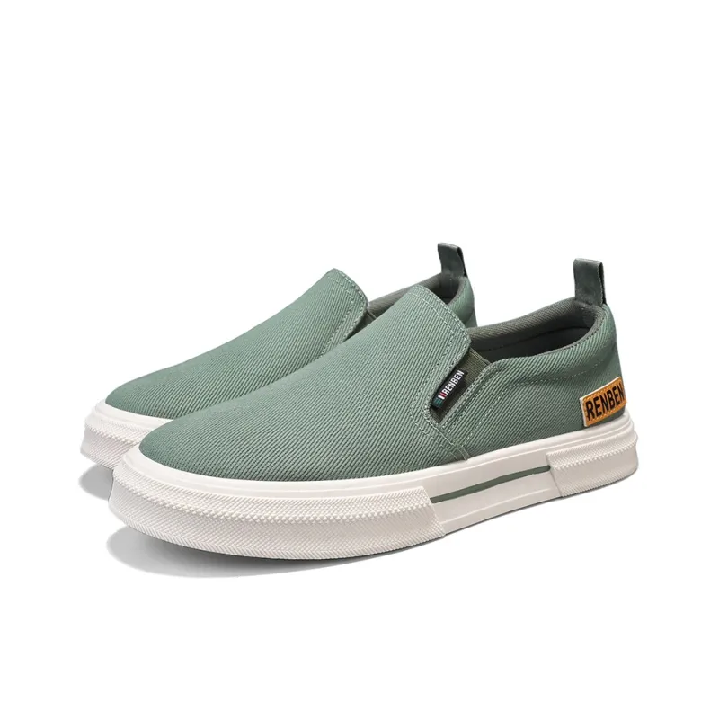 RENBEN Breathable And Lightweight Low Top Canvas Shoes Men's-15