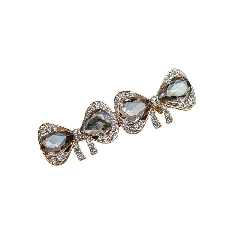 JIANYINGSHU Alloy+Faux Diamond Hair Clips Women's-0