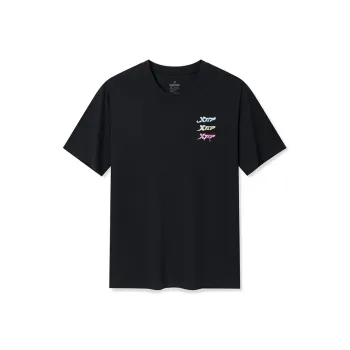 XTEP T Shirts Unisex Jet Black
