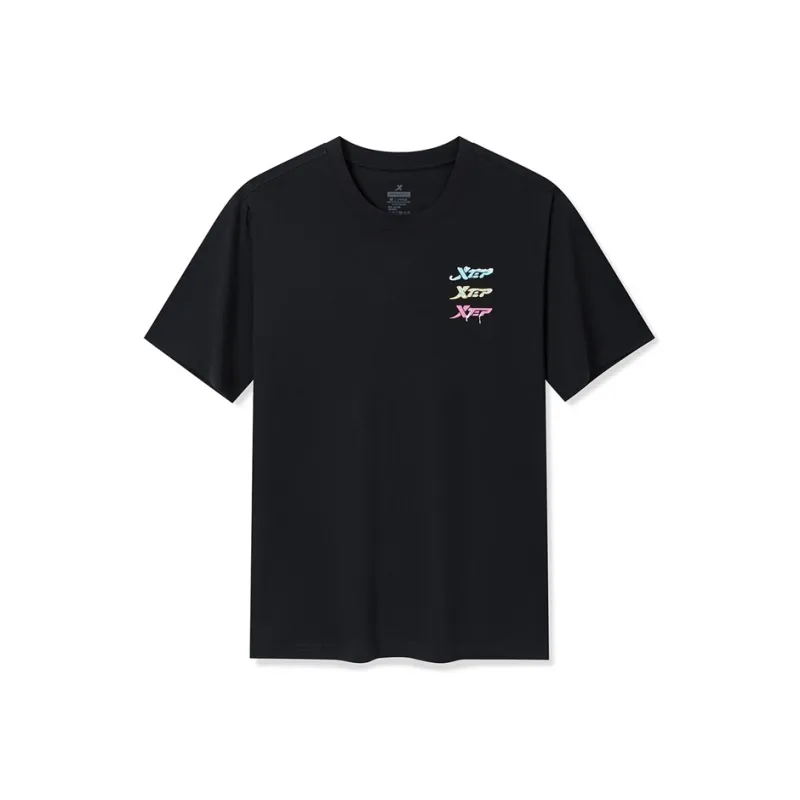 XTEP T Shirts Unisex Jet Black-0