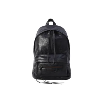 Balenciaga Le City Lambskin Backpack Unisex Black