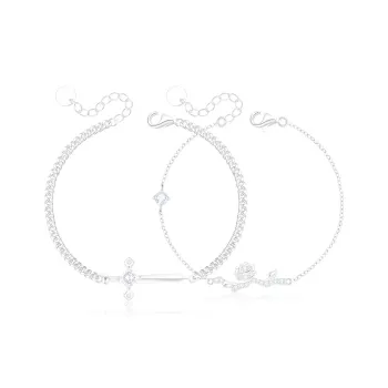 PRETTY DIARY S925 Silver Bracelets Unisex