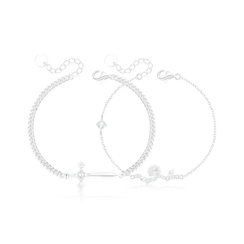 PRETTY DIARY S925 Silver Bracelets Unisex