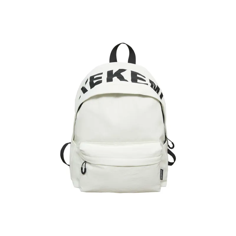 XIANGSU Nylon Backpack Unisex White/Black/Orange/Green/Purple-0