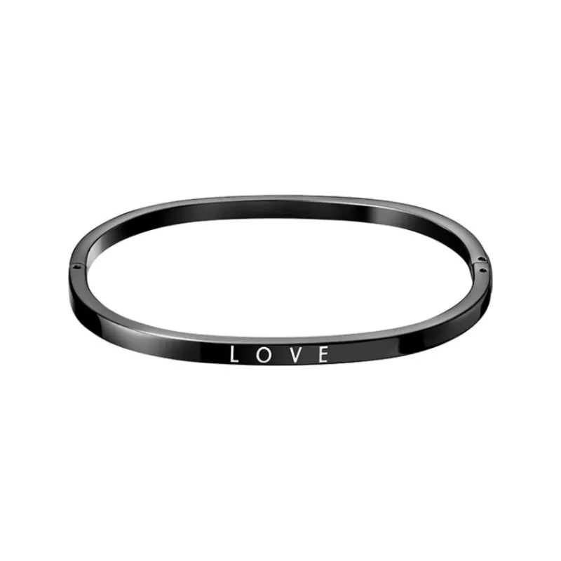 CALVIN KLEIN Titanium Steel Bangles Unisex Black-1