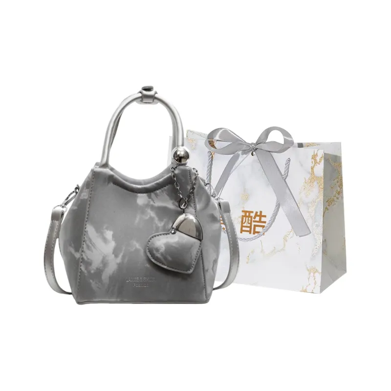 Cool PU Handbag Women's Ecru/Pink/Black/Silver-12