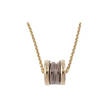 BVLGARI 2010s 18K Rose Gold B Zero1 Necklace