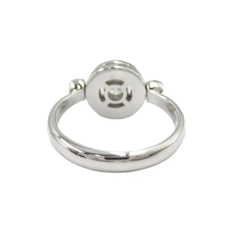 BVLGARI Diamond 18K White Gold Rings Women's Silver-2