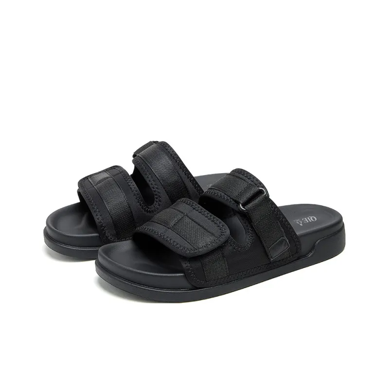 QIE Slide Slippers Men Black-5