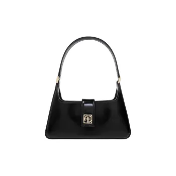Anine Bing Cow Leather Handbag, Shoulder Bag Women's Black