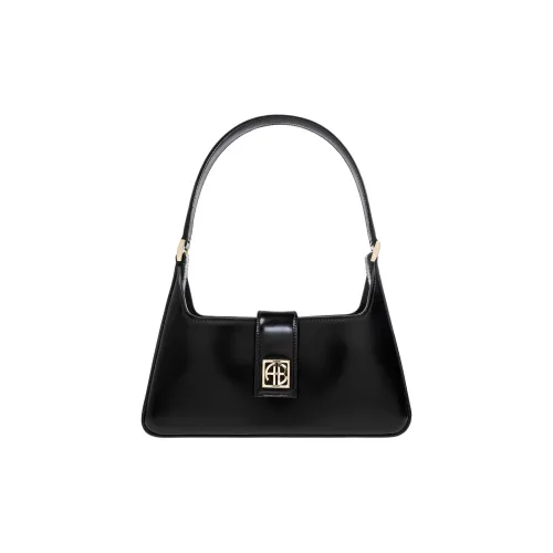 Anine Bing Cow Leather Handbag, Shoulder Bag Women
s Black