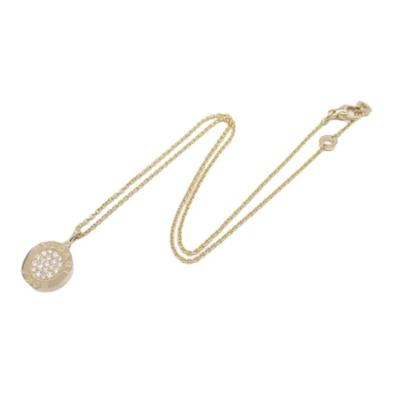 BVLGARI 2010s 18K Rose Gold Diamond And Onyx Necklace-1