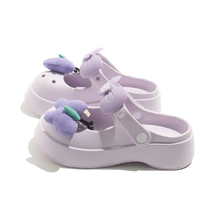BEIER Clogs Women's Purple Butterfly-1