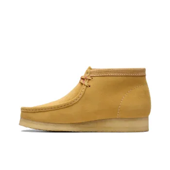 Clarks Wallabee Ankle Boots Men's Gold Umber